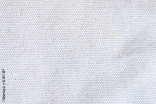Close up white fabric texture and background with copy space