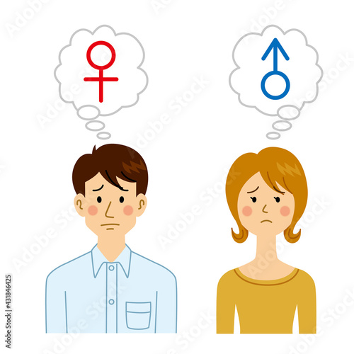 ジェンダーの男女
