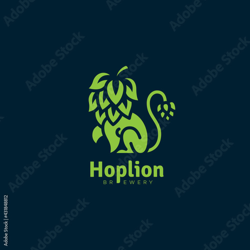 Hop lion logo