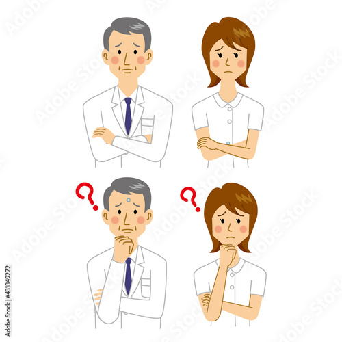 困る医者と看護師