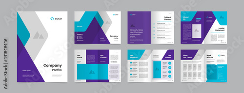 modern and vibrant company profile design template