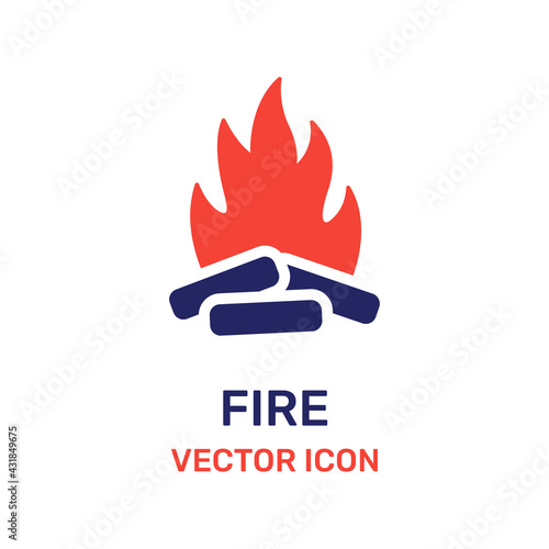 Fire vector icon