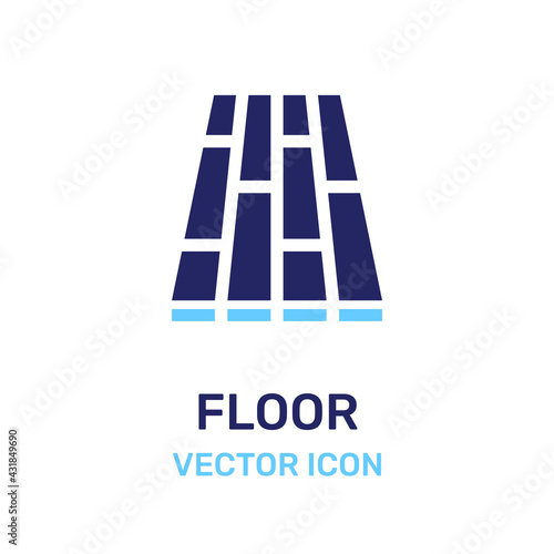 Floor tiling icon vector.
