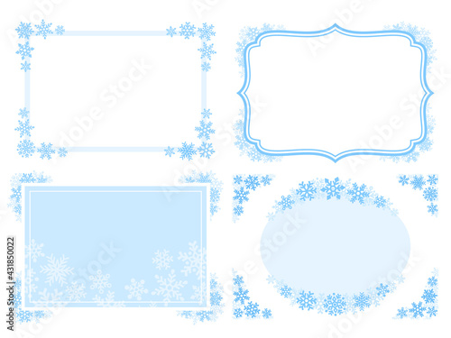 雪の結晶のフレームセット