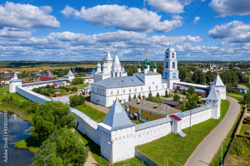 View of Nikitsky monastery on sunny summer day. Pereslavl-Zalessky, Yaroslavl Oblast, Russia.