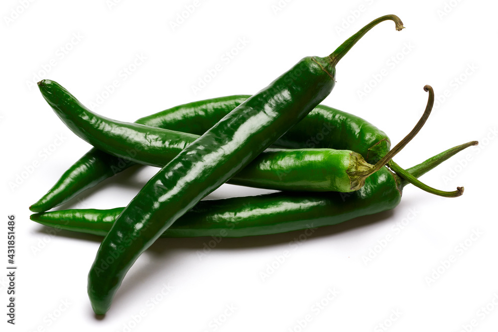 Group of Chili or sweet peppers isolated on white background Group of Chili or sweet peppers isolated on white background