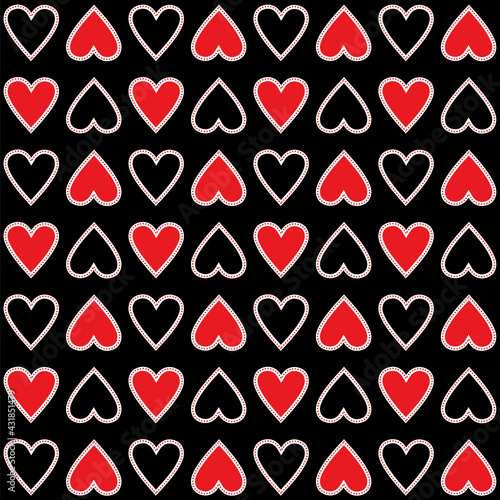 valentine seamless pattern with hearts design  © vanillasky30