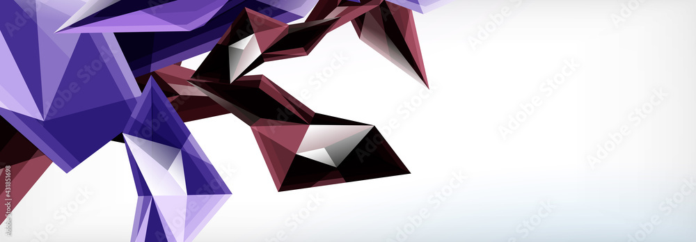 Vector 3d triangles and pyramids abstract background for business or technology presentations, internet posters or web brochure covers Vector 3d triangles and pyramids abstract background for business or technology presentations, internet posters or web brochure covers