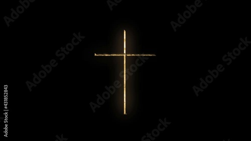 Christian Cross Background Loop