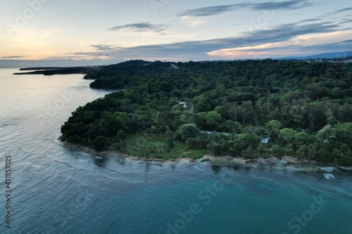 Caribbean Coast of Limon in Costa Rica -aerial views of Cocles, Manzanillo, Punta Uva, Playa Chiquita and Puerto Viejo © WildPhotography.com