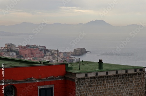 Napoli - Scorcio panoramico di Castel dell'Ovo dal belvedere di Villa Floridiana photo