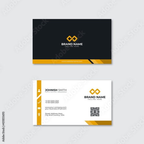 Modern professional business card design vector