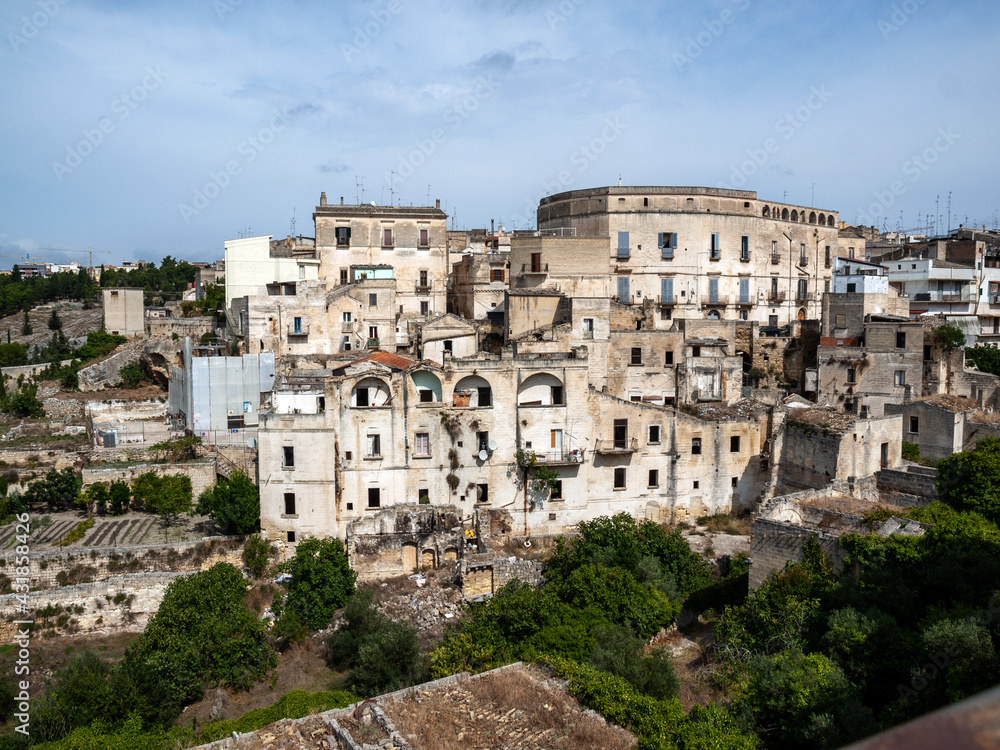 The historic center of a Gravina in Puglia. A charming town in southern Italy.