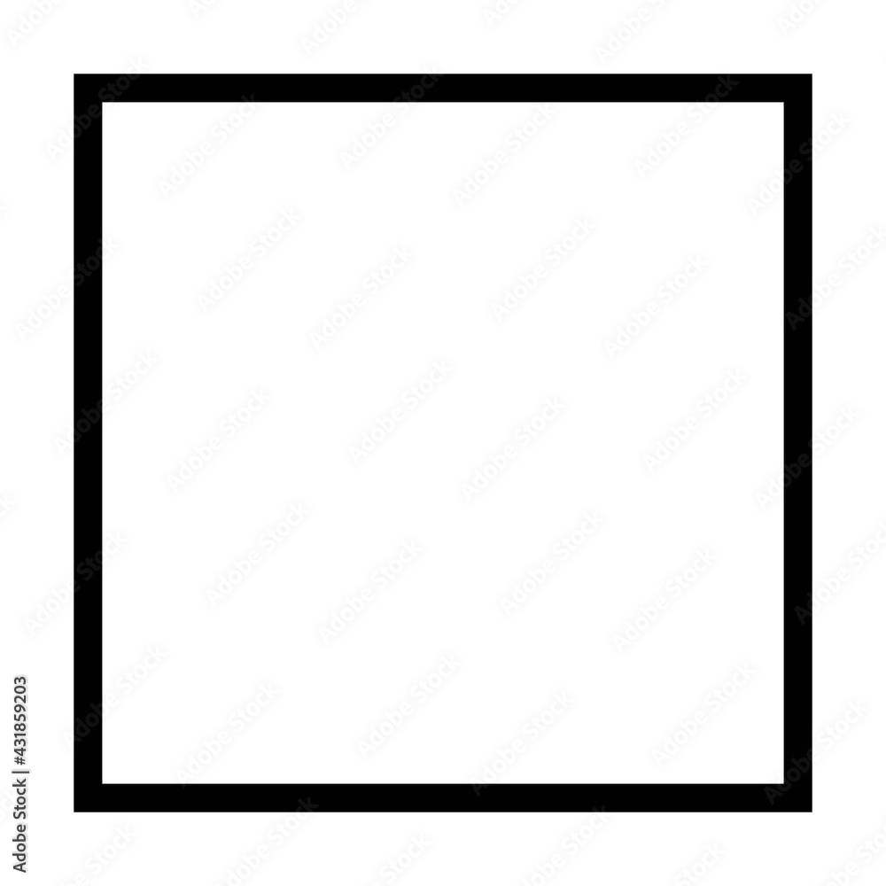 Square shape icon vector symbol for creative graphic design element in a pictogram illustration Square shape icon vector symbol for creative graphic design element in a pictogram illustration