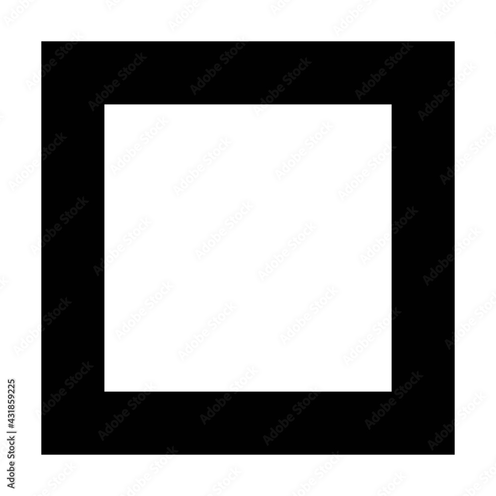 Square shape icon vector symbol for creative graphic design element in a pictogram illustration Square shape icon vector symbol for creative graphic design element in a pictogram illustration
