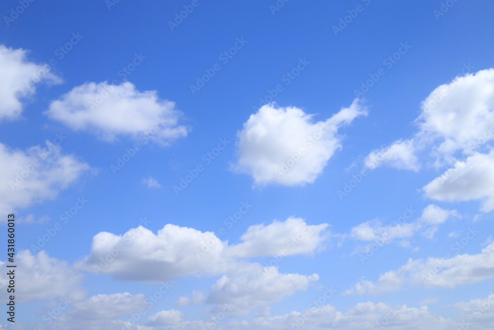 Blue sky with clouds, Background Blue sky with clouds, Background