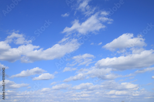 Blue sky with clouds, Background photo