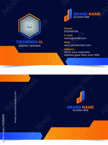 Modern Style Business Card Design Template (ID: 431861011)