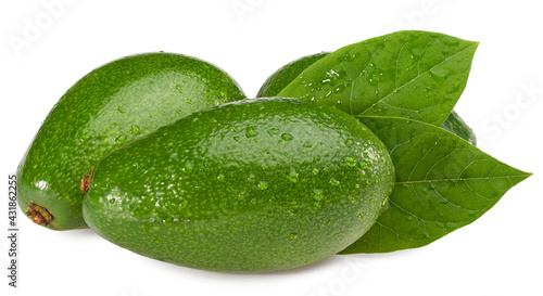 fresh avocado isolated on white background. full depth of field. clipping path