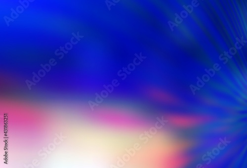 Light Blue, Yellow vector blurred bright template.