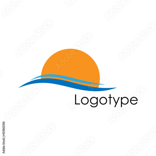 Sun and sea logo