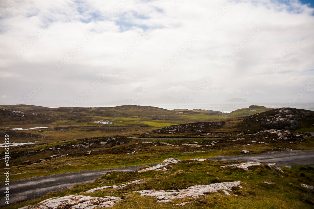 Spring landscape in the lands of Ireland