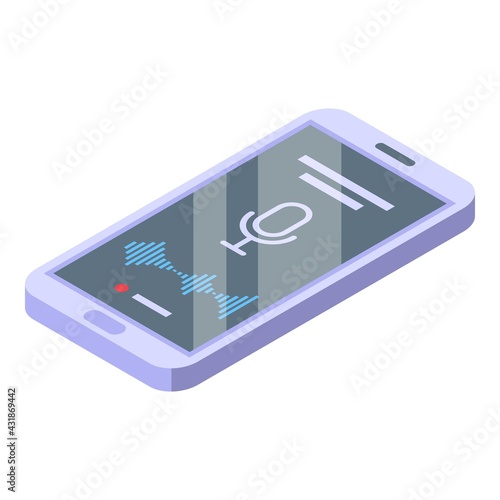 Speech assistant icon. Isometric of Speech assistant vector icon for web design isolated on white background