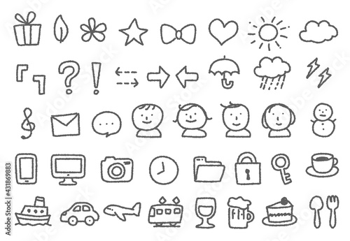 落書きアイコンセット