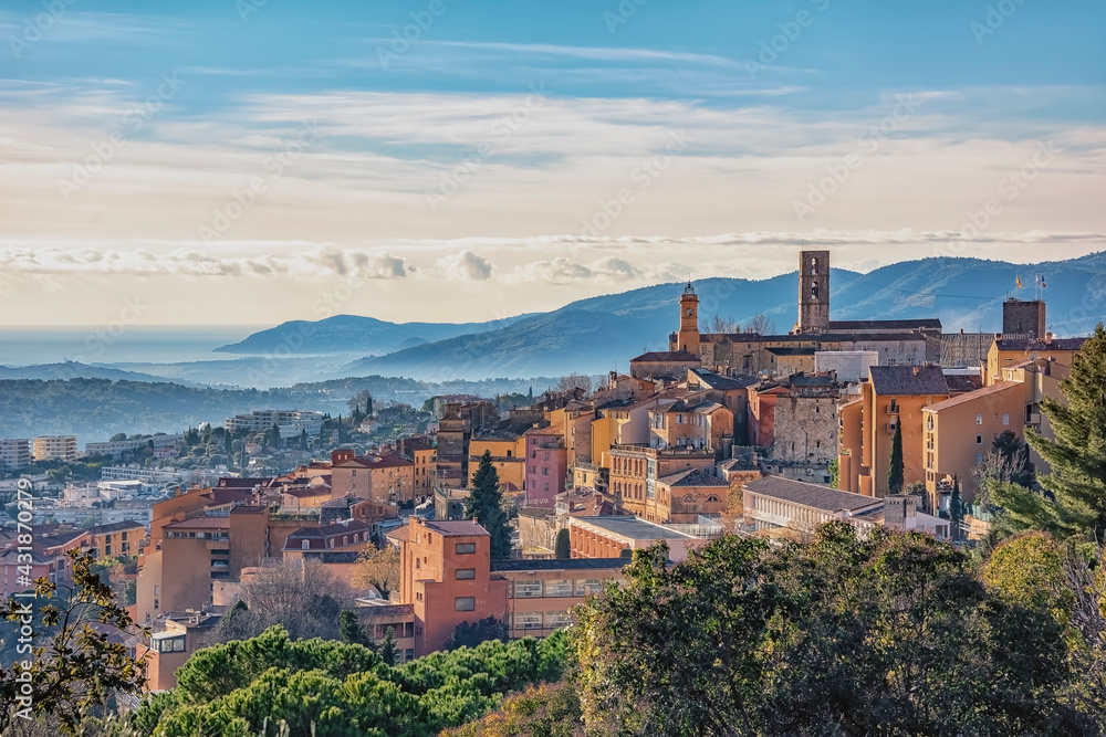 The city of Grasse on the French Riviera