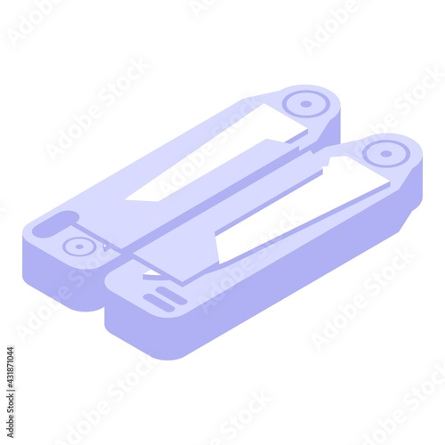 Army multitool icon. Isometric of Army multitool vector icon for web design isolated on white background