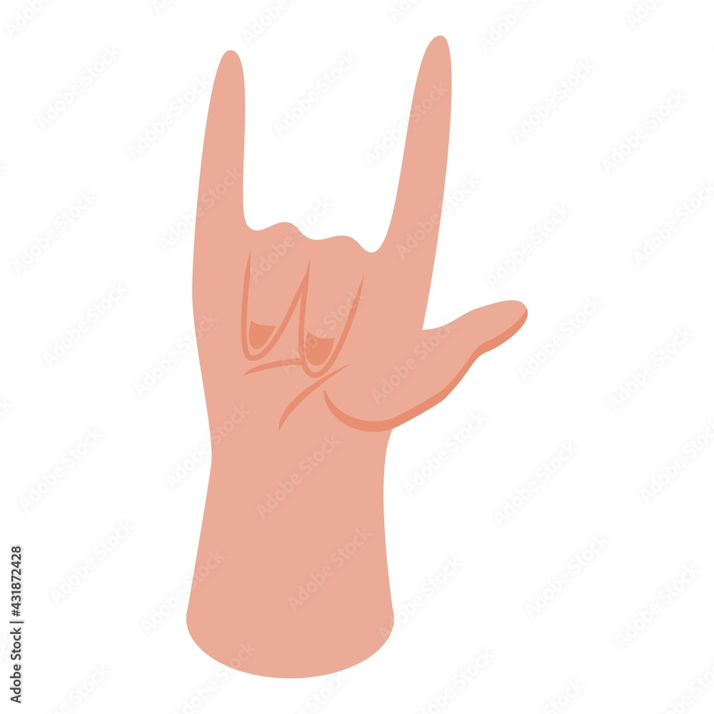 Hand gesture icon. Isometric of Hand gesture vector icon for web design isolated on white background Hand gesture icon. Isometric of Hand gesture vector icon for web design isolated on white background