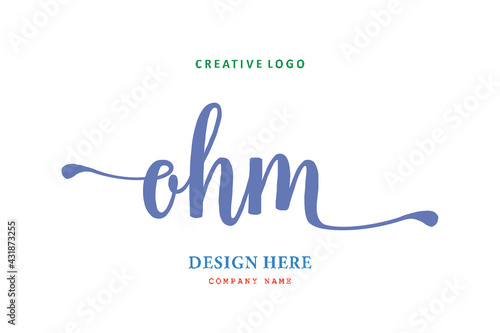 OHM lettering logo is simple, easy to understand and authoritative