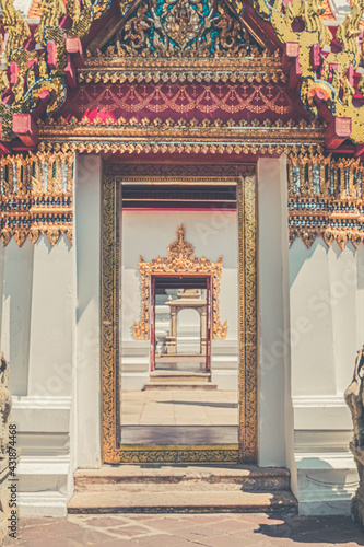 thai temple door