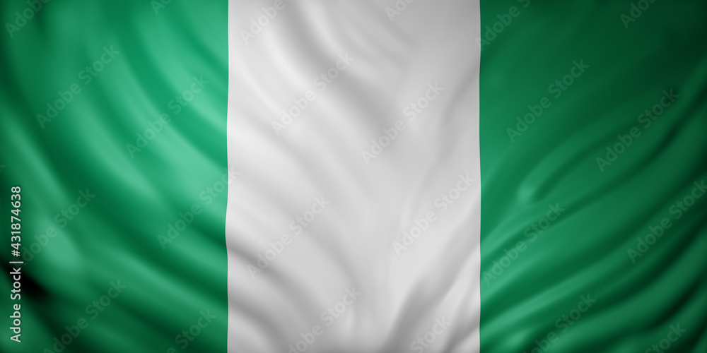  Nigeria 3d flag