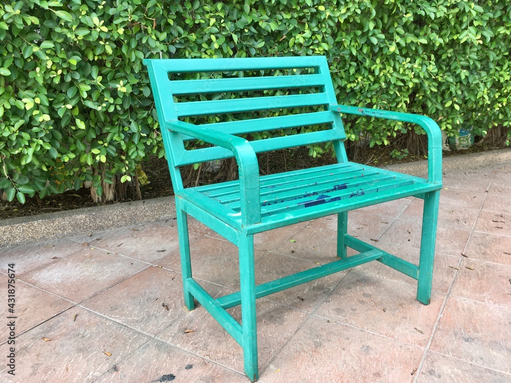chair in garden chair in garden