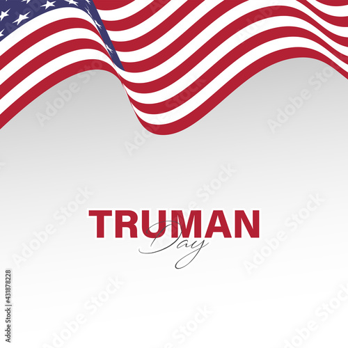 Vector Illustration of Truman Day. A holiday to celebrate the birth of Harry S. Truman. photo