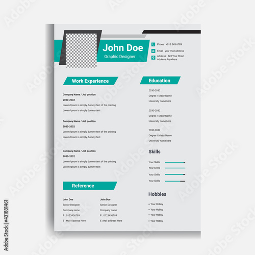 Cv Resume Template , Professional Fully Editable Cv Resume Template