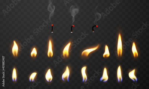 fire flames Burning red hot sparks realistic abstract background