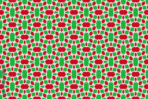 Simple geometric pattern in the colors of the national flag of Burundi