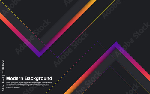 Illustration vector graphic of abstract black and colorful background diagonal