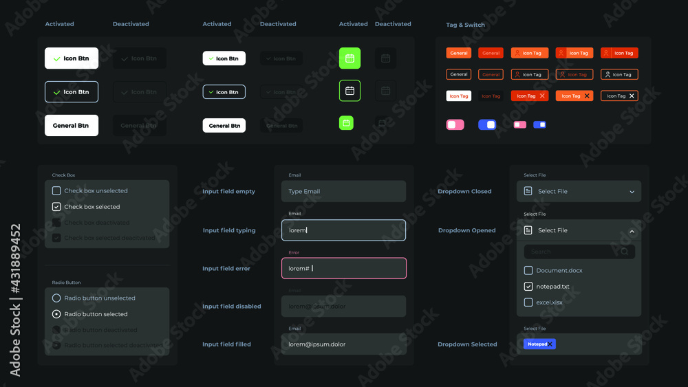 Manage Online Shop UI design Template

