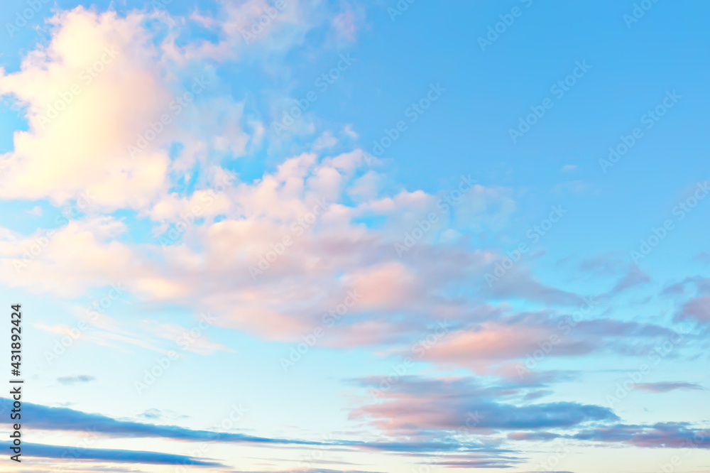 blue sky clouds background abstract skyline landscape nature paradise air