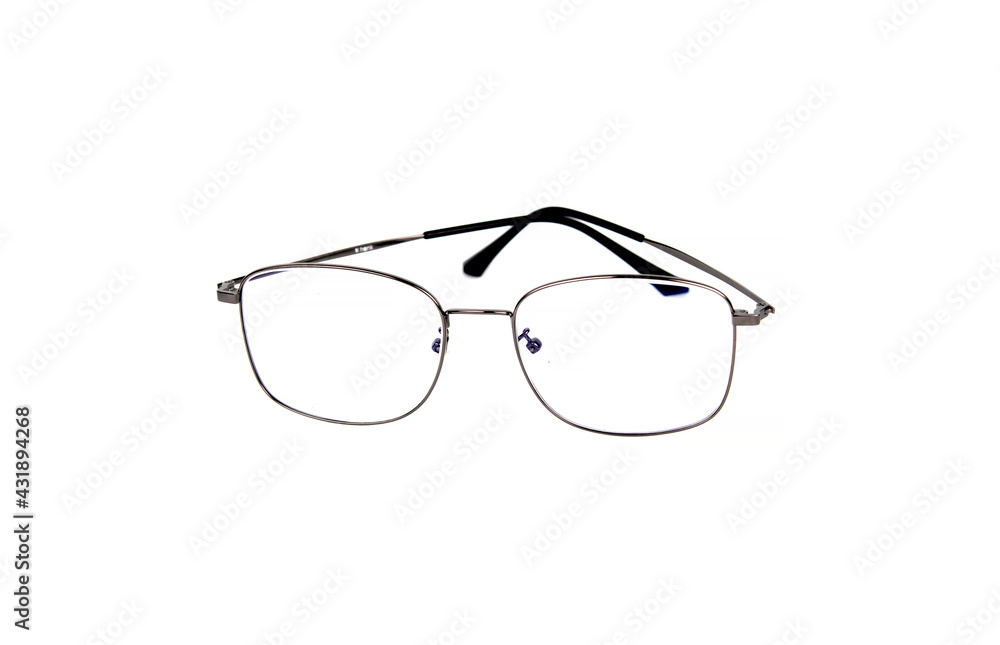 Glasses isolated on white background.