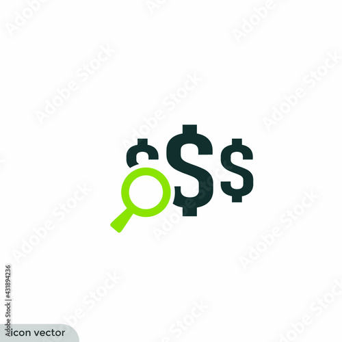money icon dollar symbol simple design element
