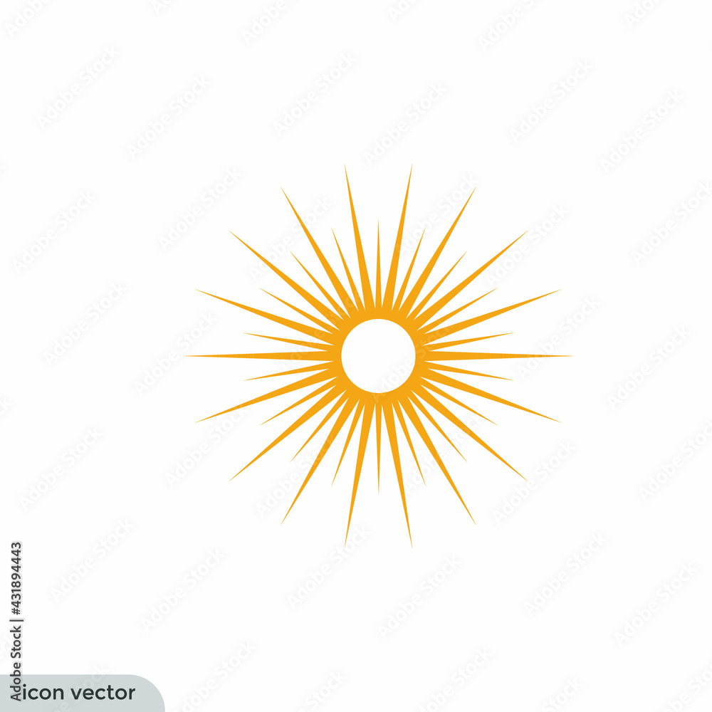 sunlight icon summer symbol vector illustration sunlight icon summer symbol vector illustration