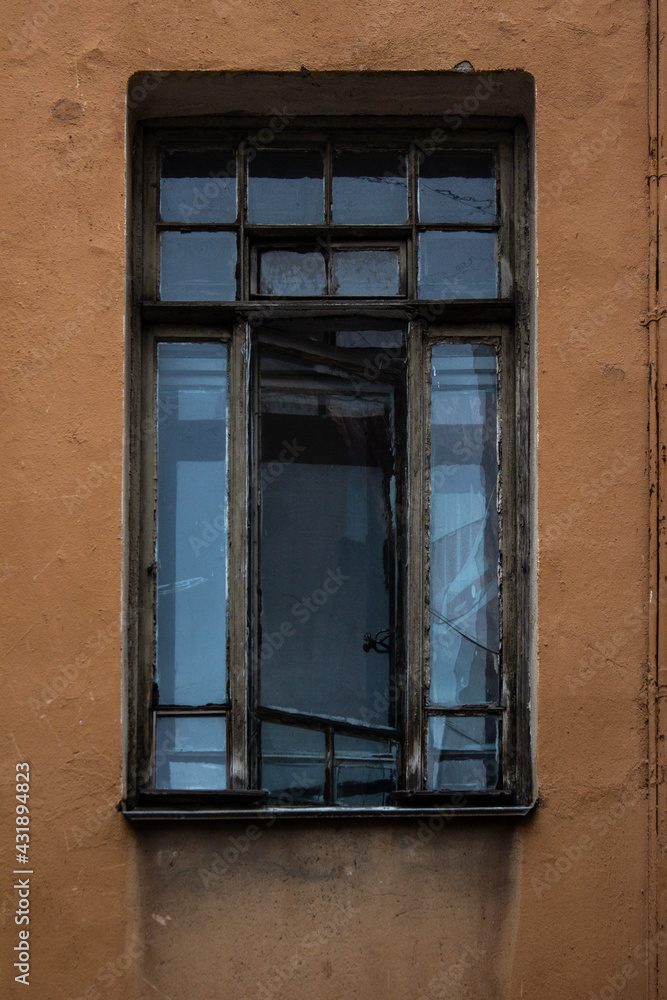 old window in building