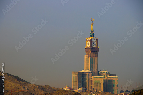 Mecca Clock Tower. Skyline with Abraj Al Bait. Saudi Arabia photo
