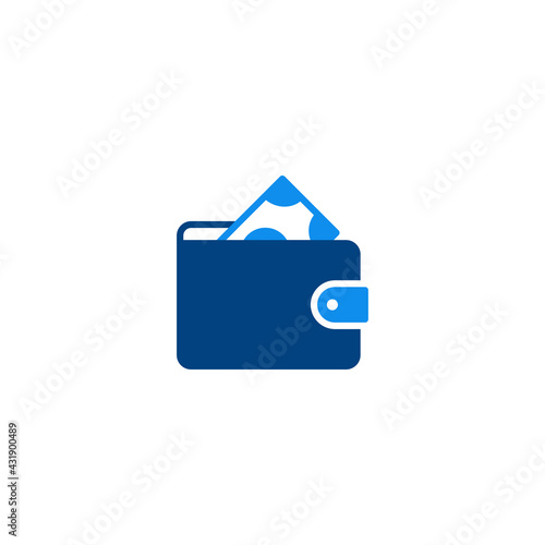 Wallet icon vector for computer, web and mobile app