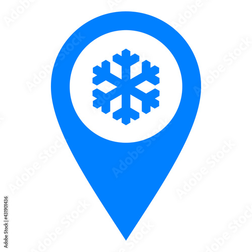 Free Download Schneeflocke und Kartenmarkierung - GFXLoad