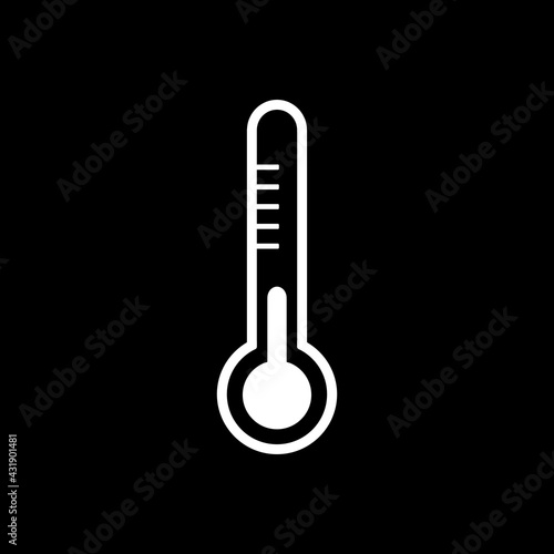 Thermometer und Hintergrund